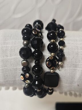 "Sabrina" Handcrafted Agate Beaded Wrap Bracelet 8